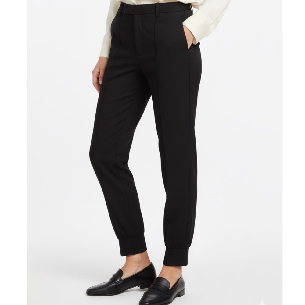 Vince Black Wool Blend Jogger Trousers Pants 4 Stretch‎ $325 #V3109-21094